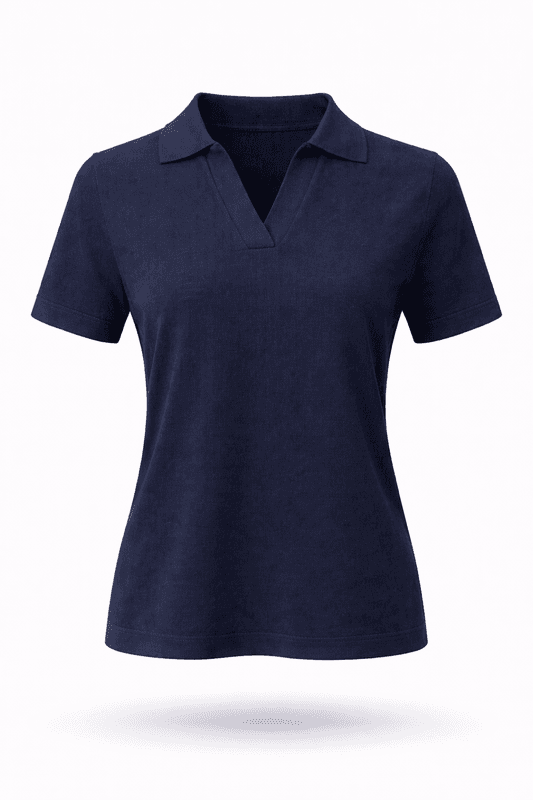 Amuse Top collar v-neck Hedvig 947NavySS26-2