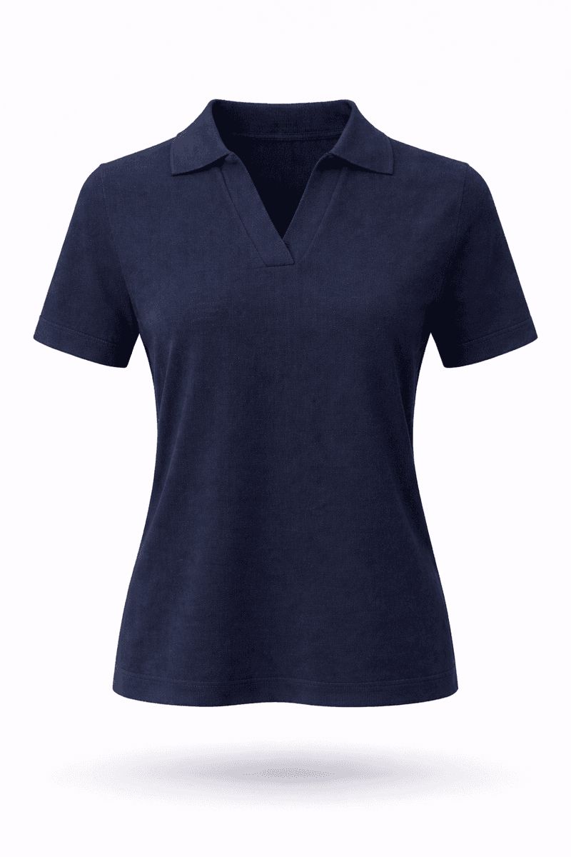 Amuse Top collar v-neck Hedvig 947NavySS26-2