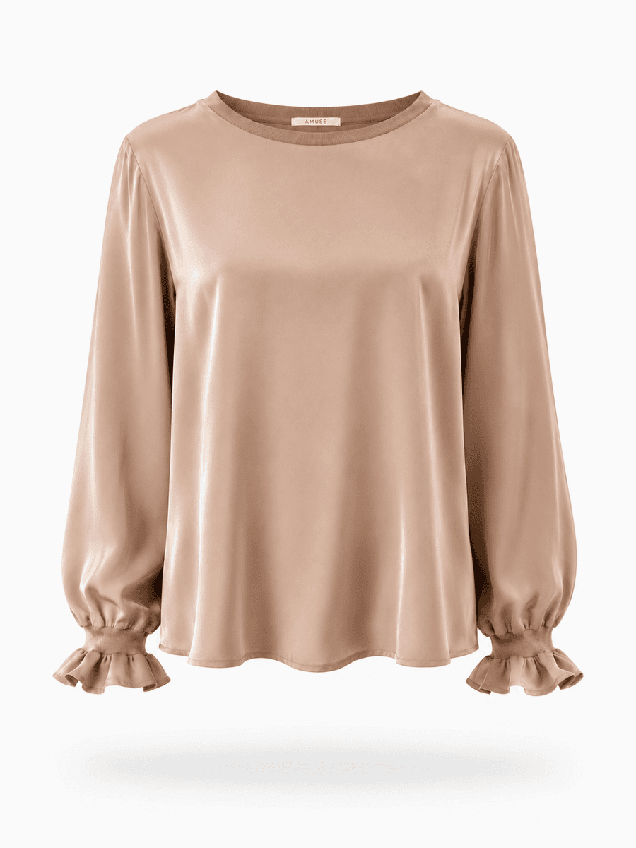 Amuse Silkebluse Dala 105NougatAW26