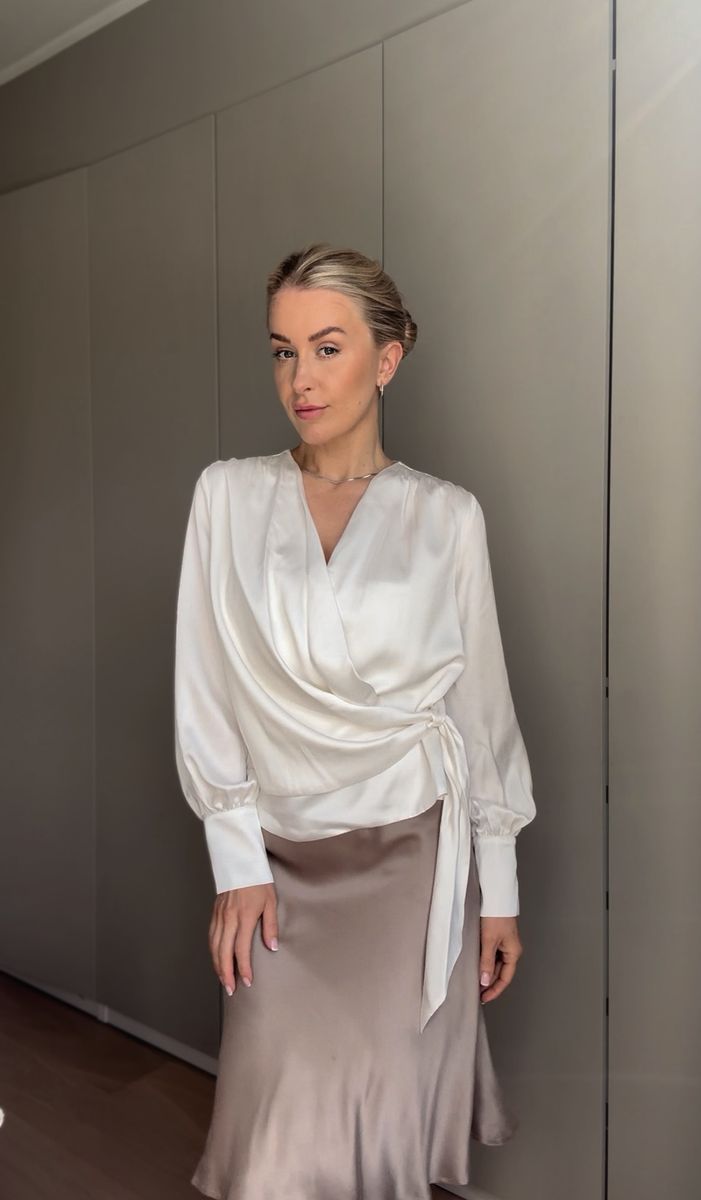 Amuse Silkebluse Anais OffwhiteXM25