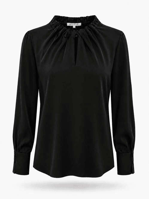 Hovedbilde Amuse Silkebluse Ada 198BlackAW26