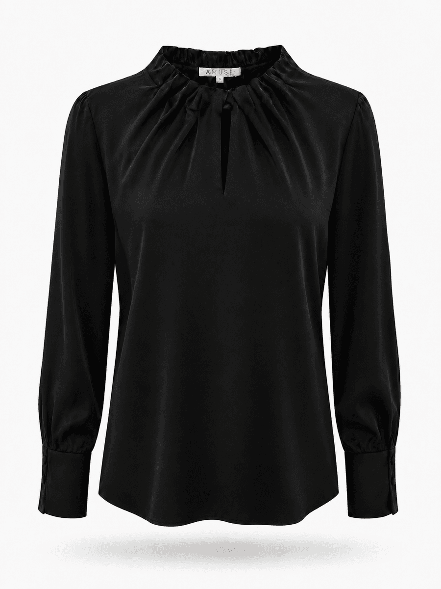 Amuse Silkebluse Ada 198BlackAW26