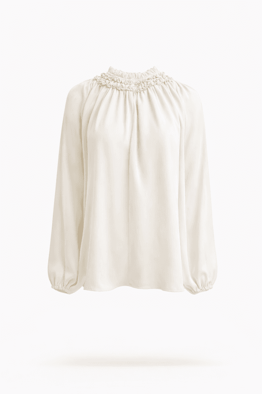 Amuse Silkebluse Mariann 103OffwhiteAW26