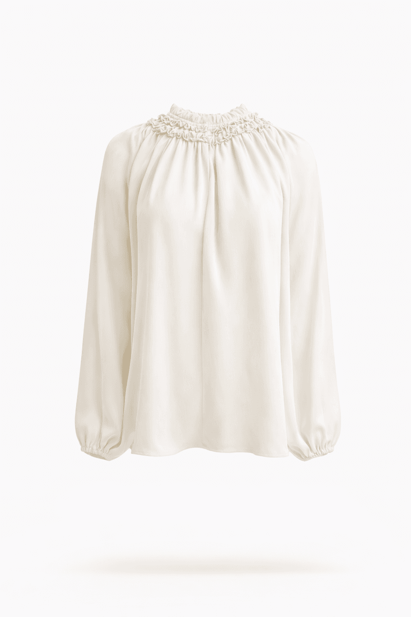 Amuse Silkebluse Mariann 103OffwhiteAW26