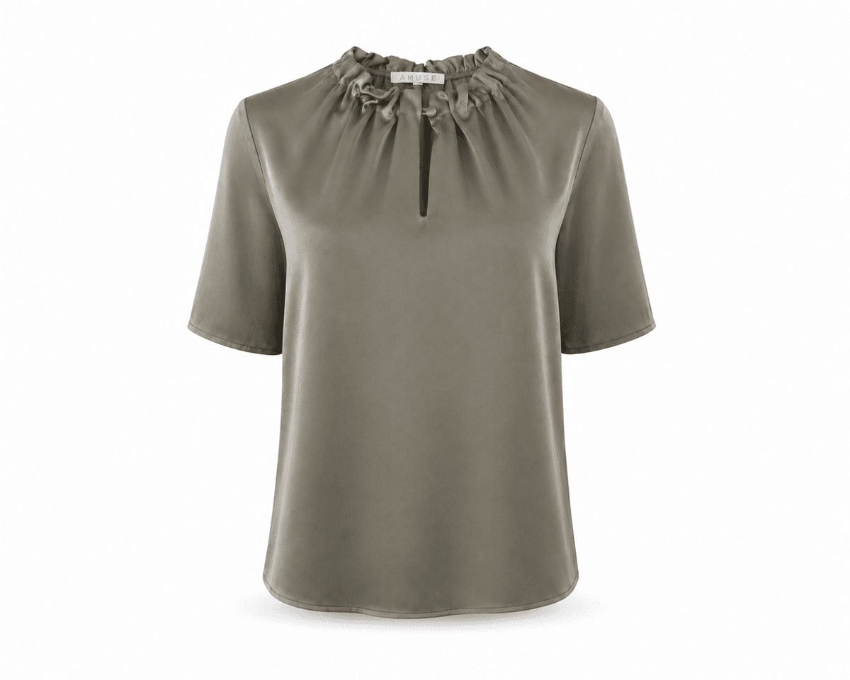 Amuse Silkebluse Linda ArtichokeSS24