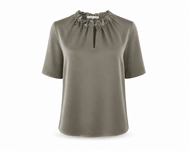 Hovedbilde Amuse Silkebluse Linda ArtichokeSS24
