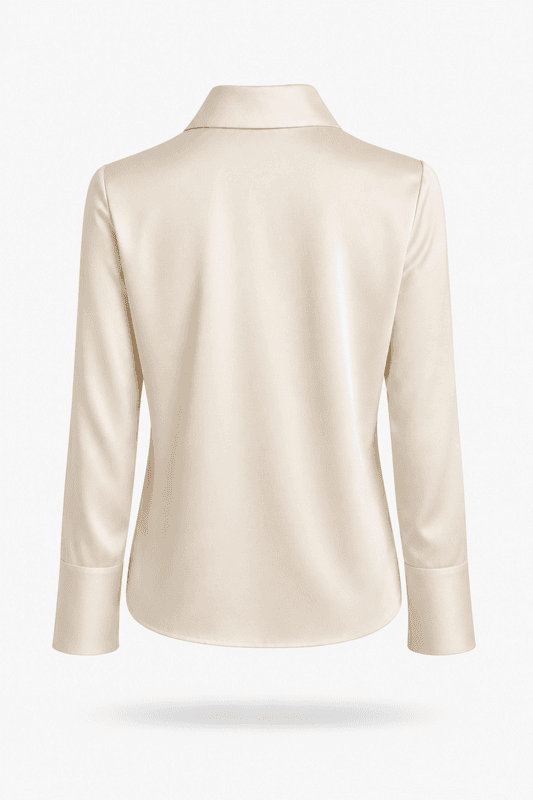 Amuse Silkebluse Lillie 104ChampagneAW26