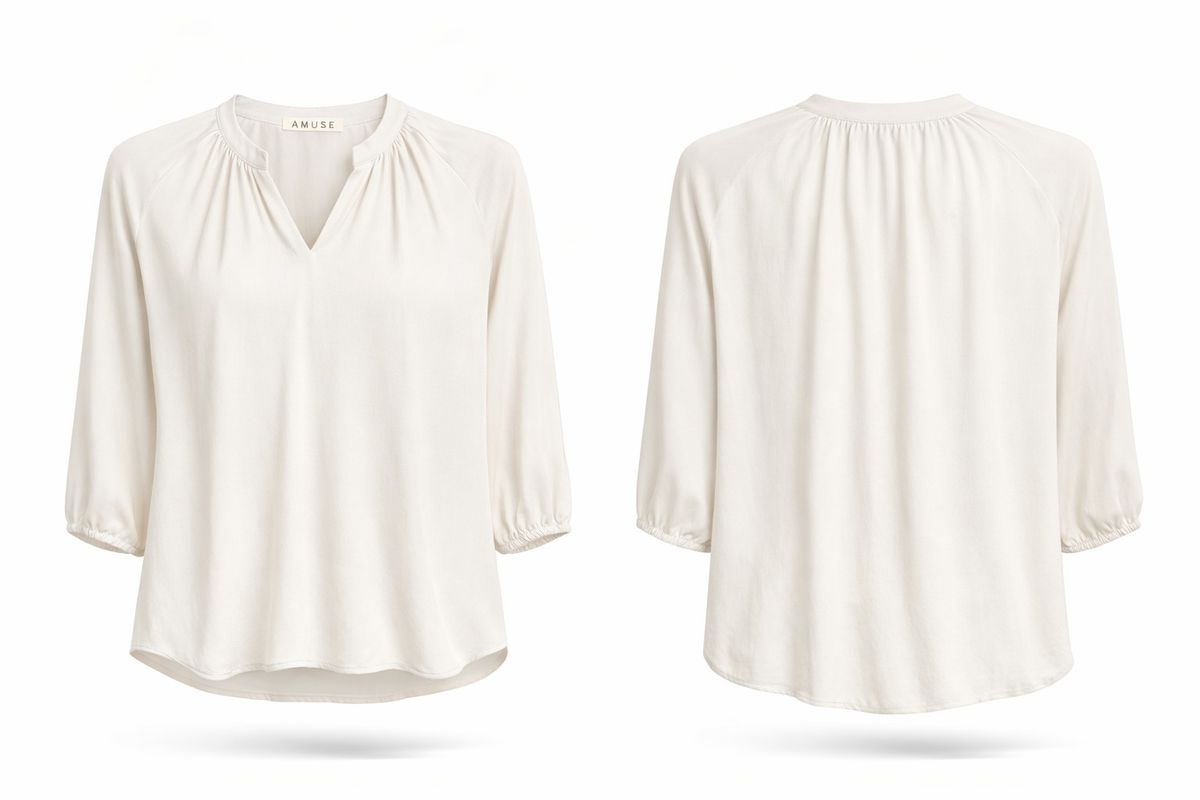 Amuse Silkebluse Klara 903OffwhiteSS26-2
