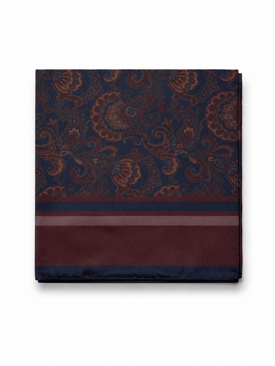 Amuse Silkeskjerf Eloise 188Paisley/Navy PrintAW26