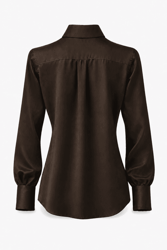 Amuse Silkebluse Classic 910BrownPF26