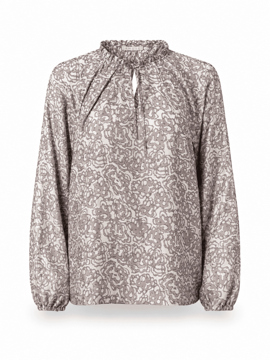 Amuse Blouse Alma 585PrintedSandSS25-2