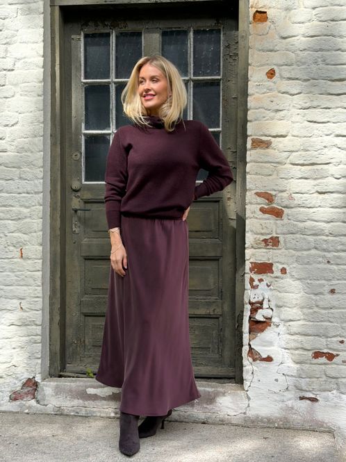 Hovedbilde Amuse Pullover Beate 159BurgunderAW26