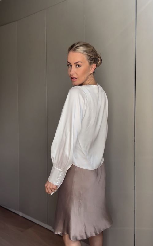 Amuse Silkebluse Anais 103OffwhiteAW26